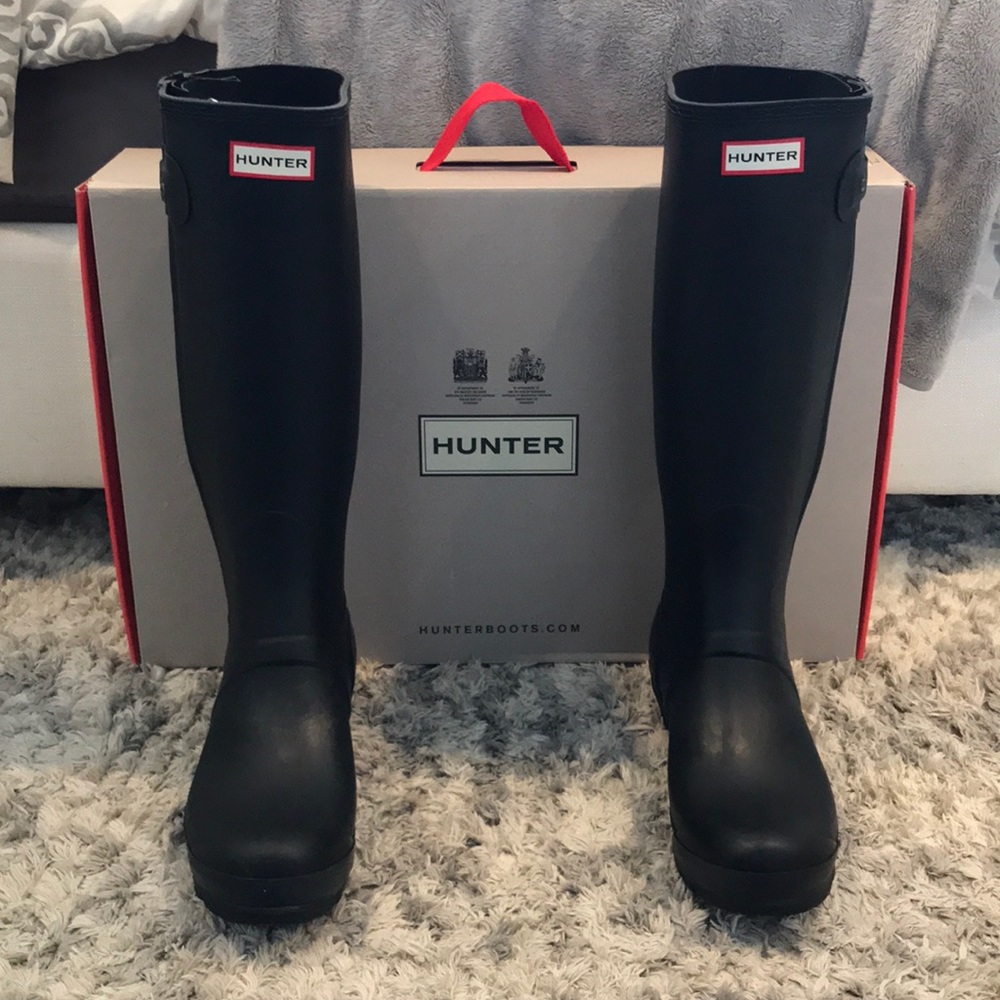 Hunter Tall Slim Leg Black size 10
